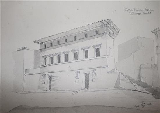 A group of Italian architectural drawings